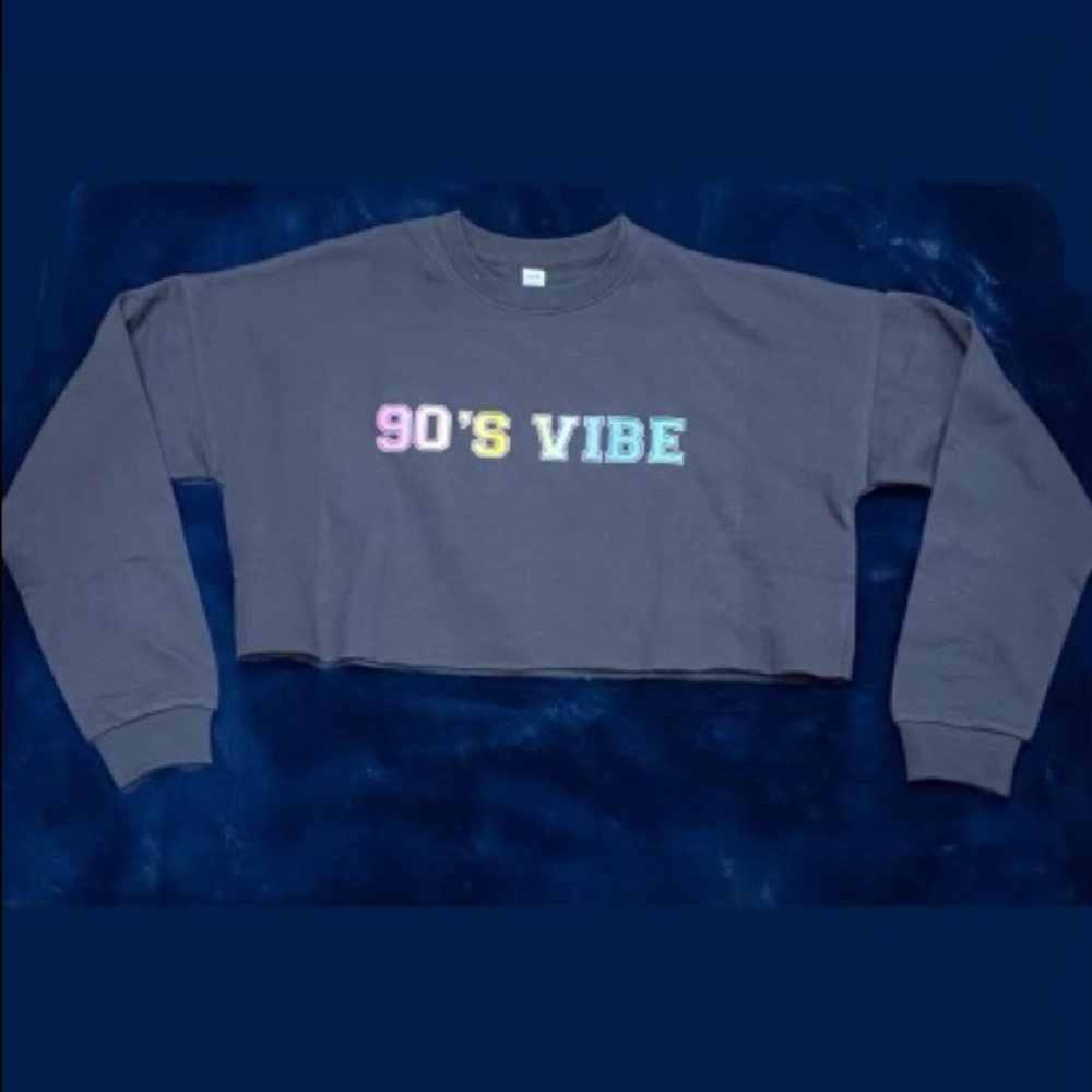 Crop top sweat shirt